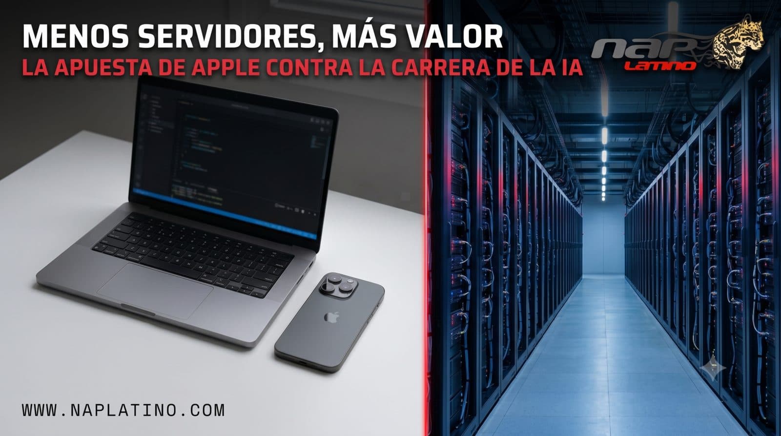 Mientras Google y Meta gastan $90.000 millones en servidores de IA, Apple gastó $12.700 millones y se convirtió en la empresa más valiosa del mundo